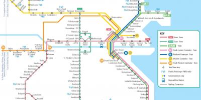 מפה של דבלין תחנות רכבת