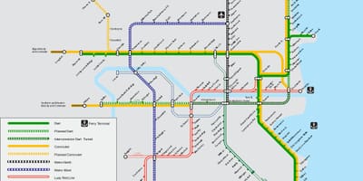 דבלין תחנות רכבת מפה