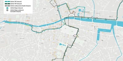 שדה התעופה 747 דבלין כביש מפה