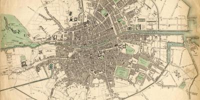 מפה של דבלין בשנת 1916