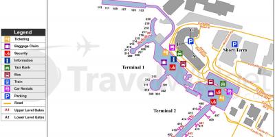 מפה של דבלין שדה התעופה