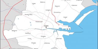 מפה של דבלין שכונות